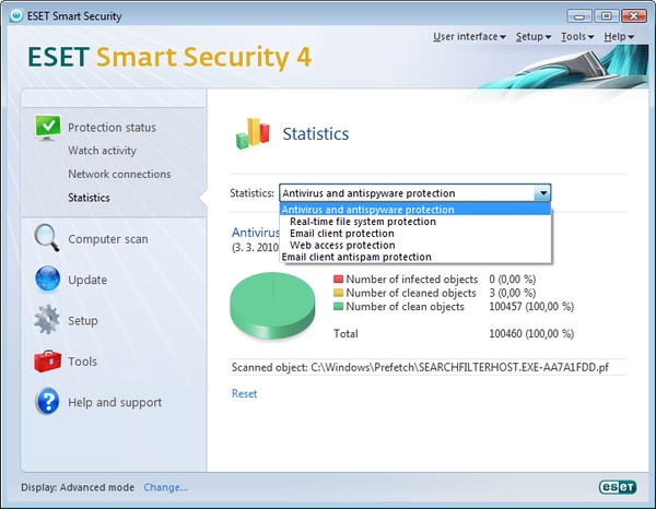 Internet security for Windows ESET