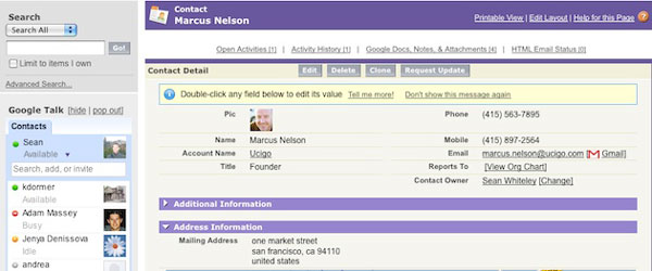 Contact Manager de SalesForce, contactos y clientes en la nube