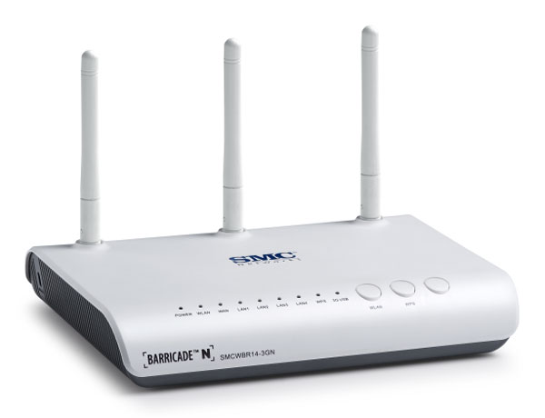 SMC Barricade N Wireless Broandband Router facilita las conexiones ADSL, cable y 3G