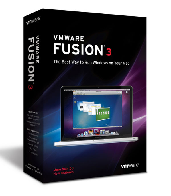 VMWare Fusion 3.0, Windows en Mac OS mediante máquinas virtuales