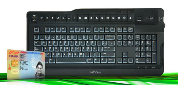 SCT018 de Sveon, teclado con lector de DNIe y Smart Cards de tacto suave