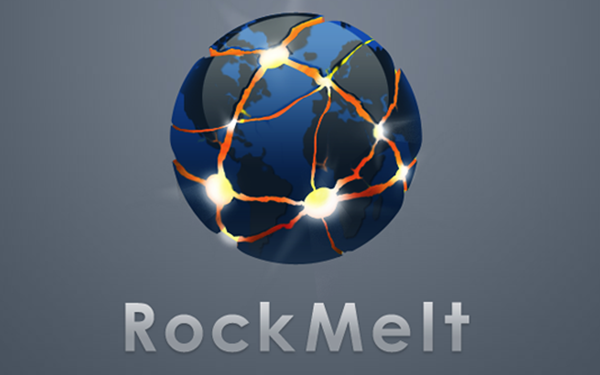 Facebook y navegador web, Facebook integrado en el nuevo navegador social RockMelt