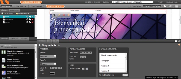 Basekit, creación de páginas web para Pymes a través de diseños de Photoshop