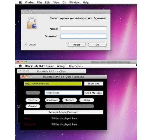 BlackHole RAT, troyano para Apple capaz de controlar el ordenador de forma remota