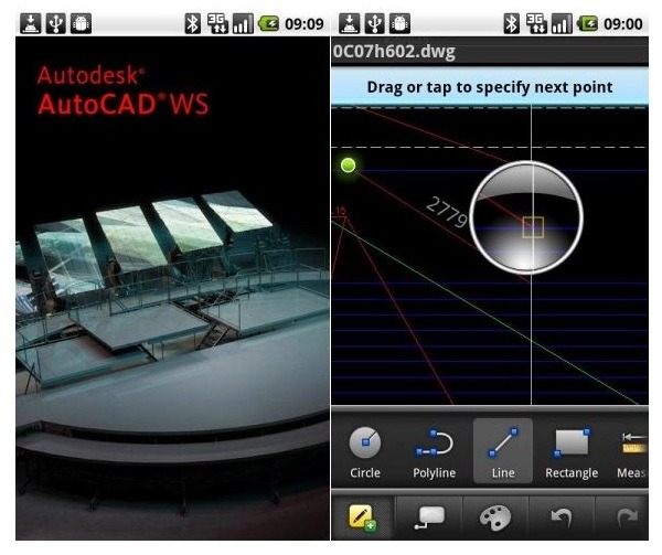 AutoCAD WS para Android, AutoCAD llega a los móviles y las tabletas Android