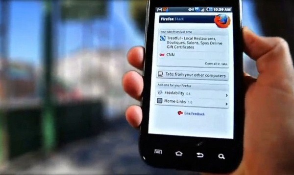 Mozilla Firefox 4 para Android, versión del navegador Firefox para móviles Android
