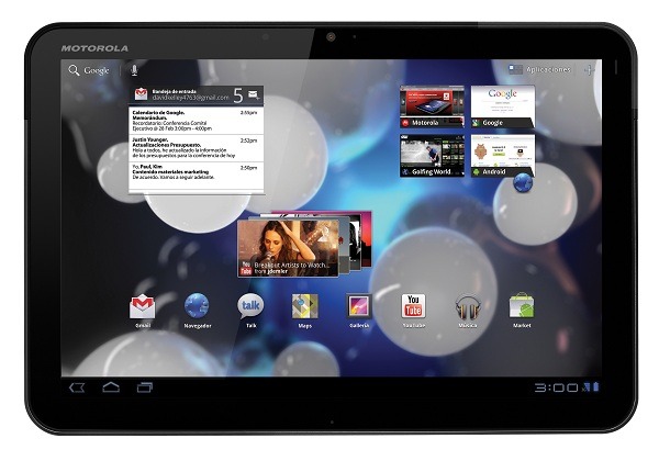 Motorola XOOM WiFi, precio del Motorola Xoom Wifi y caracterí­sticas