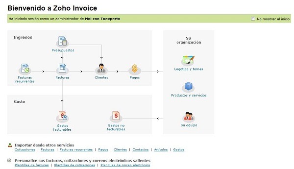 Zoho Invoice, cómo crear facturas de forma sencilla a través de Internet