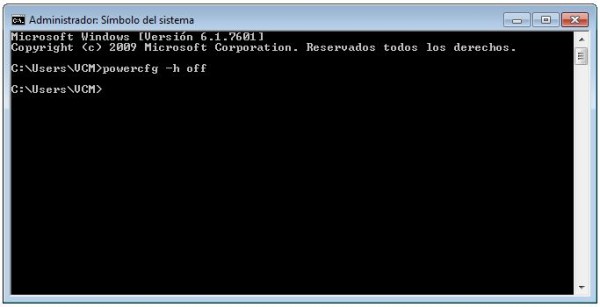 Cómo desactivar la hibernación en Windows 7