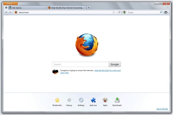Firefox 13 contará con una nueva página de inicio