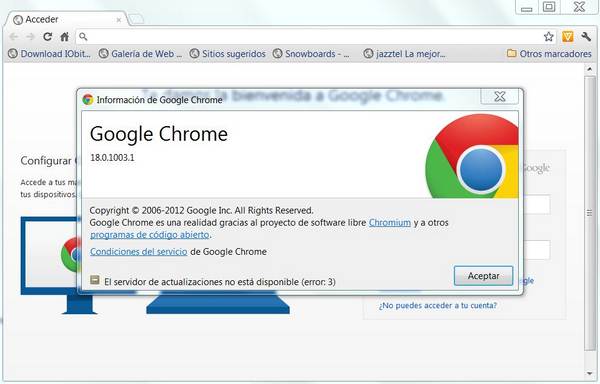Google Chrome 18 beta