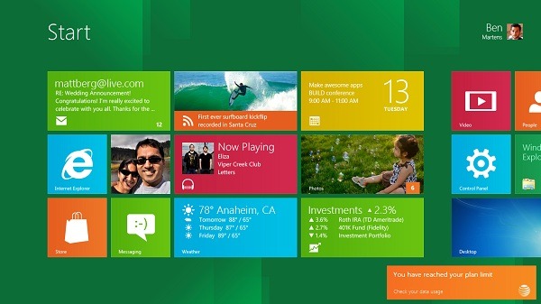 Sensores en Windows 8