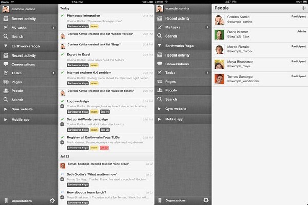 iPhone, iPad, comparte y trabaja con otros usuarios en red