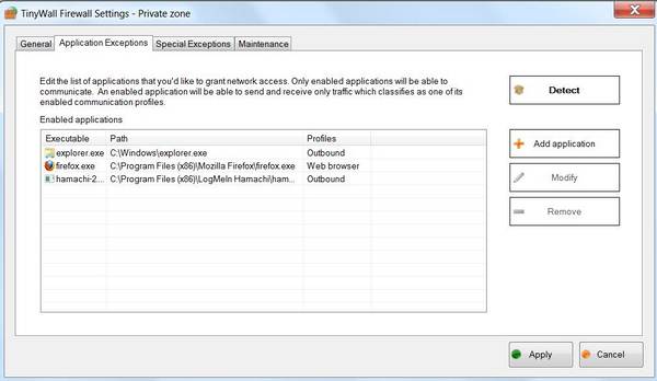 Cortafuegos para Windows