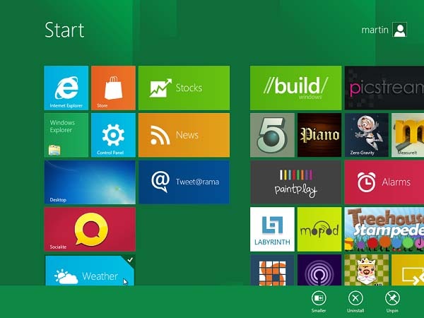 Microsoft reducirá el consumo de energí­a de las apps en Windows 8