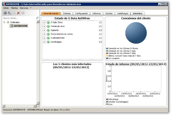 G Data InternetSecurity para HomeServer