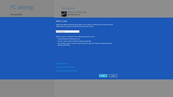 Windows 8, cómo usar varios usuarios en Windows 8