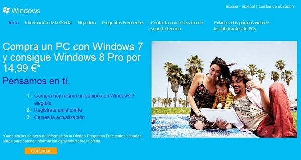 Cómo pasar de Windows 7 a Windows 8, opciones y precios